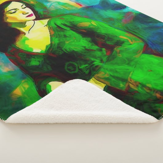 Frau in Hut Sherpadecke (3/4)