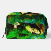 Frau in Hut Waschbeutel (Rückseite)