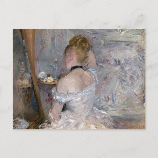 Frau in ihrer Toilette | Berthe Morisot Postkarte (Vorderseite)