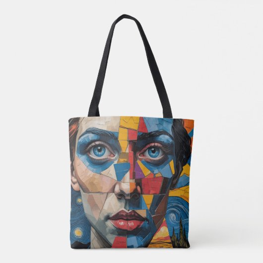 Frau in Kunstform Tasche (Rückseite)