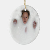 Frau in Milch Keramikornament (Rechts)