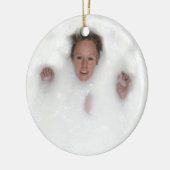 Frau in Milch Keramikornament (Links)