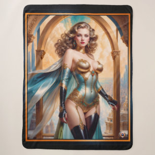 Frau in opulenter gold-türkiser Kleidung von Xzend Sherpadecke