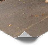 Frau in Orange und Conical Hat Poster (Ecke)