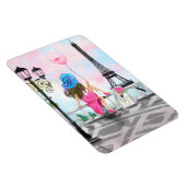 Frau in Paris Eiffel Tower Magnet Geschenk (Rechte Seite)