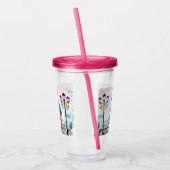 Frau in Paris Eiffelturm Acrylic Tumbler Acryltrinkbecher (Links)