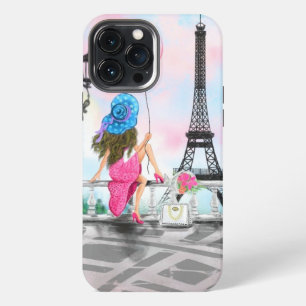 Frau in Paris iPhone-Hülle Eiffelturm iPhone 13 Pro Max Hülle