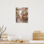 Frau in Paris Poster (Küche)