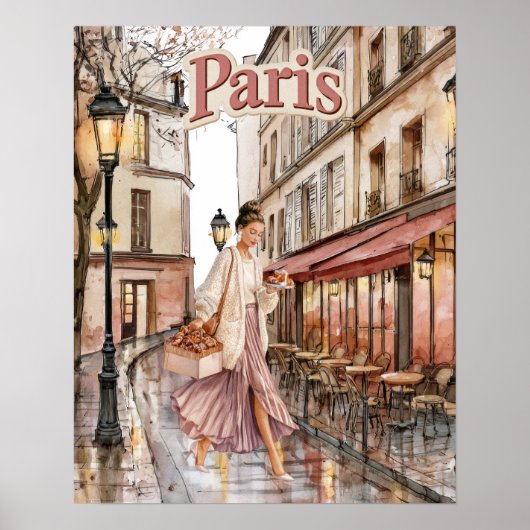 Frau in Paris Poster (Vorne)