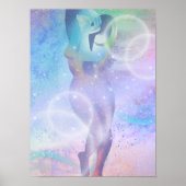 Frau in Rainbows Poster (Vorne)