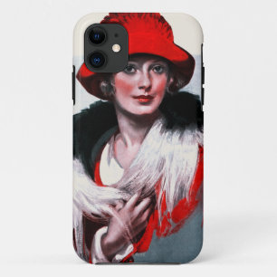 Frau in Red Hat Case-Mate iPhone Hülle