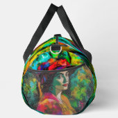 Frau in Red Hat Duffle Bag (Rechts)