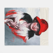 Frau in Red Hat Fleecedecke (Vorderseite (Horizontal))