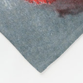 Frau in Red Hat Fleecedecke (Ecke)