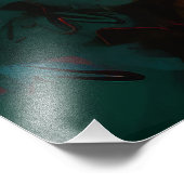 Frau in Red Hat Fotodruck (Ecke)