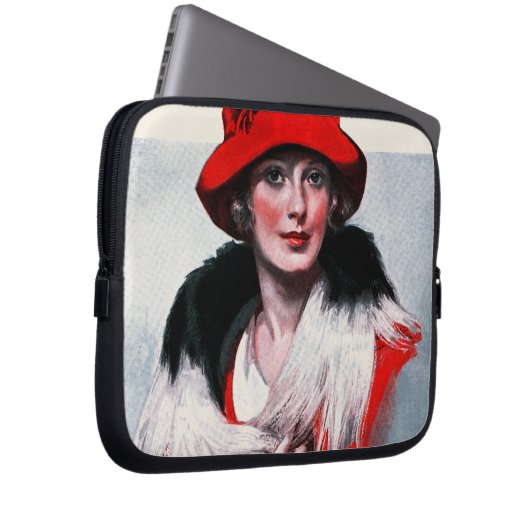 Frau in Red Hat Laptopschutzhülle (Vorne Rechts)