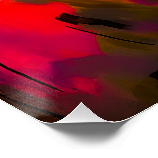 Frau in Red Hat Poster (Ecke)