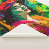 Frau in Red Hat Sherpadecke (3/4)