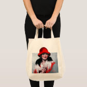 Frau in Red Hat Tragetasche (Vorderseite (Produkt))