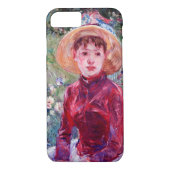 Frau in Rot, Berthe Morisot Case-Mate iPhone Hülle (Rückseite)