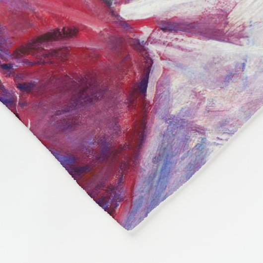 Frau in Rot, Berthe Morisot Fleecedecke (Ecke)