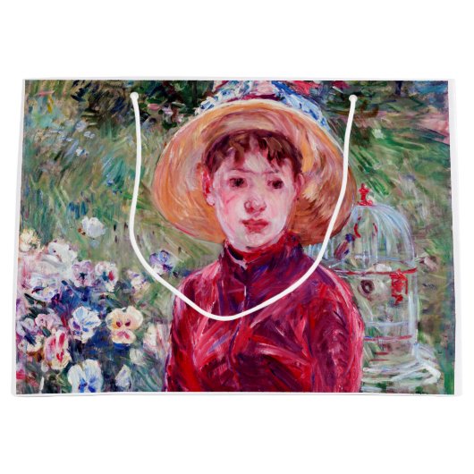 Frau in Rot, Berthe Morisot Große Geschenktüte (Vorderseite)