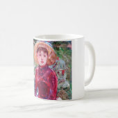 Frau in Rot, Berthe Morisot Kaffeetasse (VorderseiteRechts)