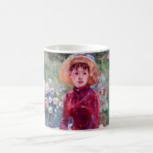 Frau in Rot, Berthe Morisot Kaffeetasse