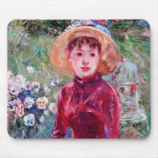 Frau in Rot, Berthe Morisot Mousepad (Vorne)