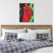 FRAU IN ROTER LEINWAND (Insitu (Schlafzimmer))