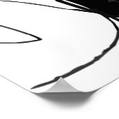 FRAU IN SCHWARZ UND WEISS POSTER (Ecke)