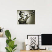 Frau in Soldier Uniform Poster (Heimbüro)