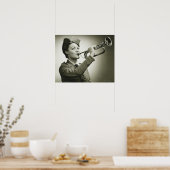 Frau in Soldier Uniform Poster (Küche)