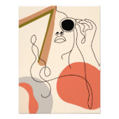 Frau in Sonnenbrillen Boho Style Fotodruck (Vorne)