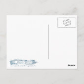 Frau in Swimsuit am Strand Postkarte (Rückseite)