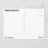 Frau in Tijuana, Mexiko Postkarte (Rückseite)