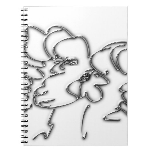 Frau Iron Aries Notebook Notizblock (Vorderseite)