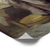 Frau Ironing Poster (Ecke)