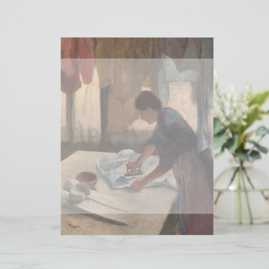 Frau Ironing von Edgar Degas (Stehend Vorderseite)