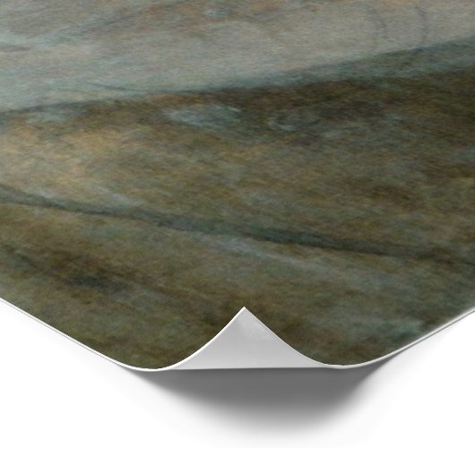 Frau Ironing von Edgar Degas Poster (Ecke)