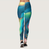 Frau ist ein Träumer Leggings (Rückseite)
