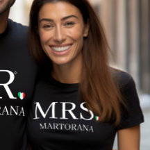 FRAU Italienische Flagge Herz Persönlicher Nachnam