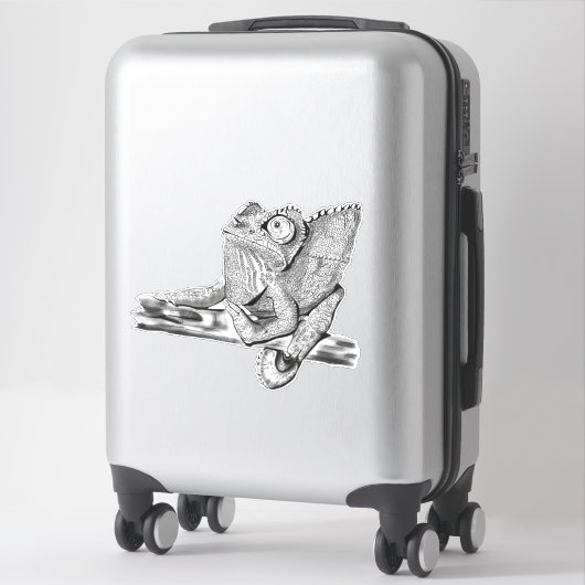 Frau Jackson's Chameleon Aufkleber (Koffer)