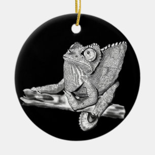Frau Jackson's Chameleon Keramik Ornament