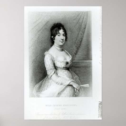 Frau James Madison, Dolley Payne, c.1804-55 Poster (Vorne)