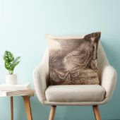 Frau Jane Morris Reclining auf einem Sofa Kissen (Stuhl )