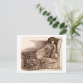 Frau Jane Morris Reclining zu einem Sofa Postkarte (Stehend Vorderseite)