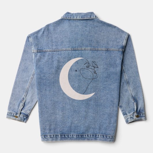 Frau Jeansjacke (Rückseite)