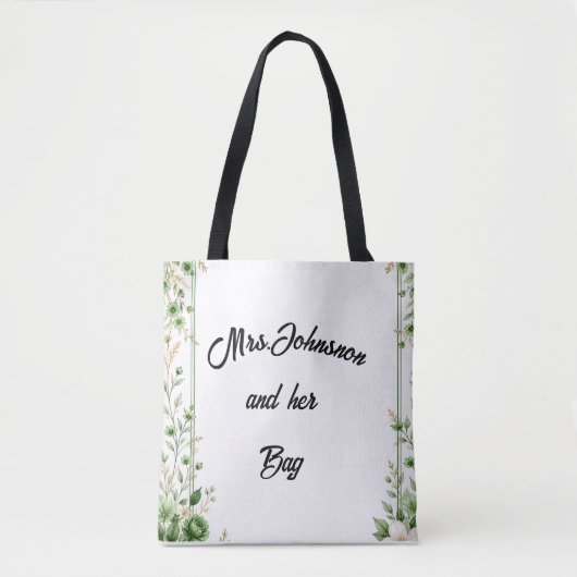 Frau Johnson und ihre Tasche – Eleganter benutzerd (Vorderseite)