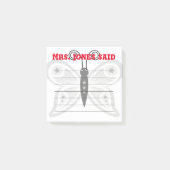 Frau Jones sagte Post-It Notes Post-it Klebezettel (Vorderseite)